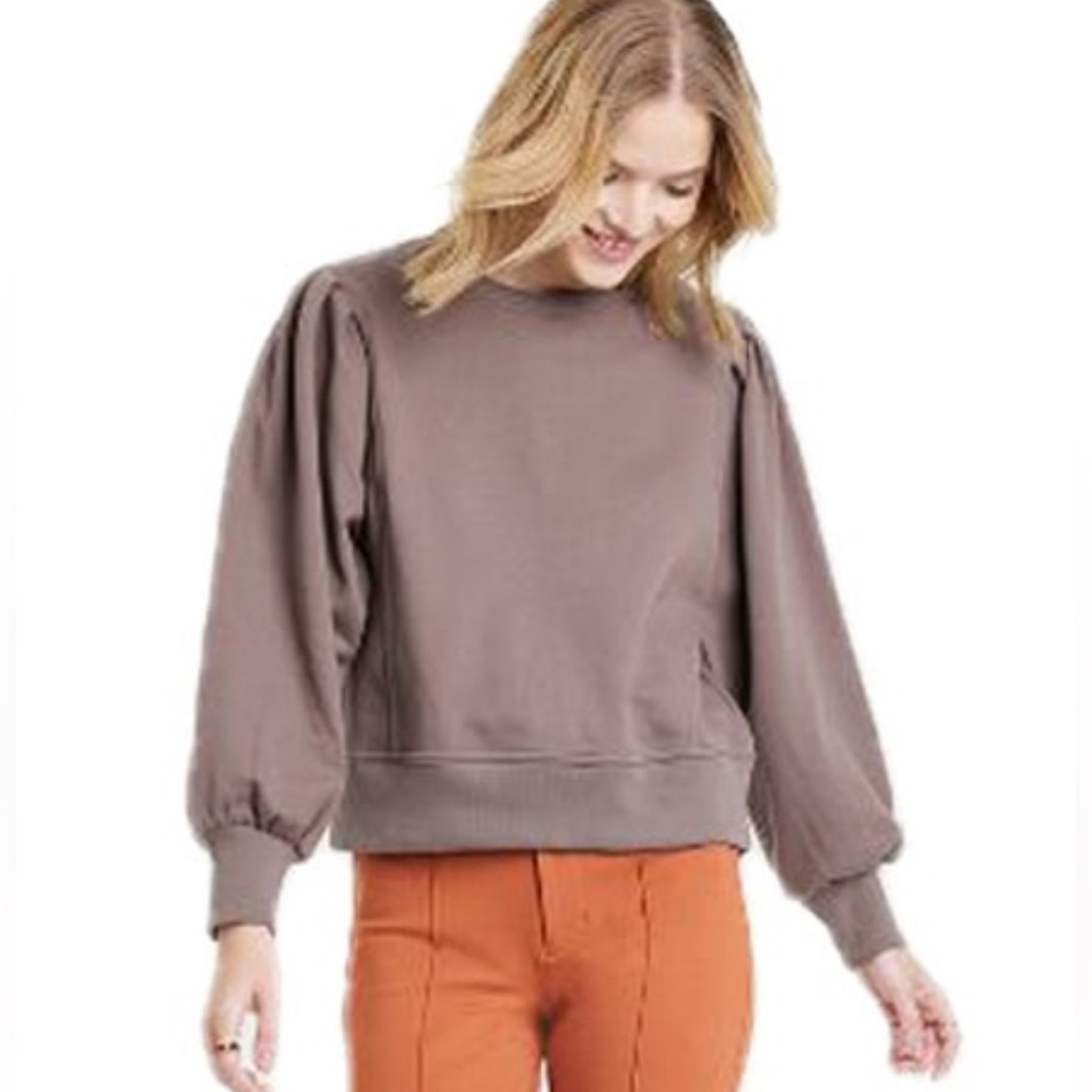 NWOT A New Day Fleece pullover sweatshirt in dark brown. Size XXL.